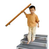 Duvar Merdiven Korkuluk Küpeşte, Yükseltme Ahşap Merdiven Küpeşte Kiti - Ev, Çatı Katları, Bahçeler ve Decking için 5,8 m Bej Duvara Monte Korkuluklar - Güvenli ve Şık Merdivenler için Dayanıklı