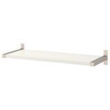 Duvar rafı, beyaz-nikelaj kaplama, 80x30 cm
