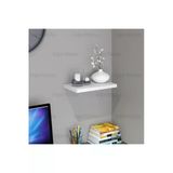 Duvar Rafı Parlak Beyaz Uçan Raf Mdf Gizli Bağlantılı ( 30 X 20 Cm) 18mm Kalınlıkda