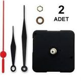 Duvar Saat Mekanizması, 10 mm Şaft, Saat Motoru, 2 Adet