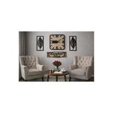 Duvar Saati 40 Cm Çiçekler 30 Cm Kişiye Özel No50