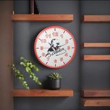 Duvar Saati Atatürk Imzalı - Siyah / Beyaz - 28 cm