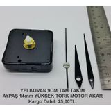Duvar Saati Mekanizması Saat Motoru + Metal Akrep-Yelkovan-Saniye Diğer