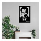 Duvar Süsü Ahşap Tablo Atatürk 50x35