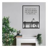 Duvar Süsü Şeffaf Pleksi Tablo Forrest Gump 35X25