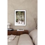 Duvar Tablosu Dekoratif Ahşap Çerçeveli Deniz İskelesi ve Sahil- 50x70 cm Perspektif Etkili Tablo