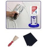 Duvar Tamir Seti 2kg Sıva Alçı 1kg Saten Alçı Spatula Zımpara 150 Ldr-123