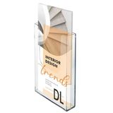 Duvar Tipi Tekli Broşürlük 1/3 A4 (10,5X21cm Broşürler İçin Uygundur)
