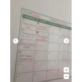 Duvara Kendiliğinden Manyetik Yapışan Aylık Program Planlayıcı Takvim 85 X 56 Cm Şeffaf