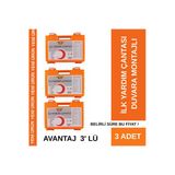 Duvara Montajli İlk Yardim Seti + 3 Adet Avantaj 3 'Lü Paket Ruhsata Uygun Araç İçin Yangın