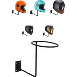 Duvara Monte 5 Adet Motosiklet Kask Standı