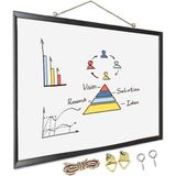 Duvara Monte Beyaz Yazı Tahtası 30X45 Cm Mdf 1 Adet Laminant Yazı Tahtası Mdf Çerçeveli Askılı Okul Ofis Büro