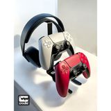 Duvara Monte Edilebilen Masaüstü Metal Siyah Ps4 Ps5 Xbox Joystick Controller Tutucu Kulaklık Stand