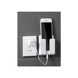 Duvara Monte Edilen Telefon ve Kumanda Standı Plastik Organizer - Option-1 - 000-Siyah