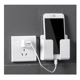 Duvara Monte Edilen Telefon Ve Kumanda Standı Plastik Organizer