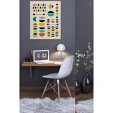 Duvara Monte Katlanabilir Yemek Çalışma Balkon Masası Ceviz 90X50 Cm