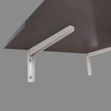 Duvara Monte Katlanır Mdf Masa 60 x 45 cm Demir Ayaklı Katlanır Sehpa TLPM02M - Antrasit