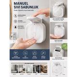 Duvara Monte Manuel Sıvı Sabunluk | Pratik Basmalı Sabun Dispenseri | Banyo & Mutfak Için
