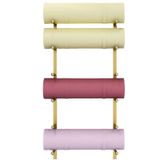 Duvara Monte Yoga Mat Depolama Rafı, Spor Salonu için 6 Katmanlı Metal Teşhir Rafı, Pilates Paspasları Düzenleyici, Ev ve Stüdyo Kullanımı için Asma ve Bağımsız Tasarım