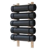 Duvara Monte Yoga Mat Tutucu, 3/6/9 Paspaslar ve Köpük Silindirler için Yerden Tasarruflu Raf, Ev, Yoga Stüdyosu ve Fitness Odası için Temel Spor Salonu Depolama Çözümü