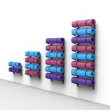 Duvara Monte Yoga Mat Tutucu, Köpük Silindirler, Kaykaylar ve Kayak Tahtaları için Büyük Kapasiteli Depolama Rafı - Ev Spor Salonu için Dayanıklı, Yerden Tasarruflu Düzenleyici Raf