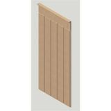 DUVARKAĞIDIDEPOSU Dekoratif Boyanabilir Duvar Çıtası Duvar Paneli 105x54cm Mdf ,duvar Paneli