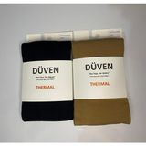Düven 2'li Kadın Siyah & Ten Içi Ince Polar Içlik Termal Külotlu Çorap - Konfor Thermal - Siyah - Ten