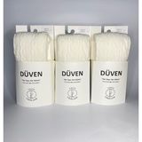 Düven 3'lü Paket Carina Cotton Pamuklu Desenli Vanilya Kadın Külotlu Çorap