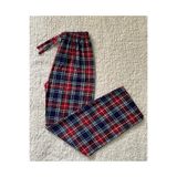 DÜVEN Kadın Pijama Altı, Ekose Kareli Desenli, Pamuklu