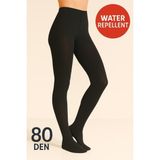 Düven Kadın Siyah 80 Den Opak Mat Kalın Külotlu Çorap - Water Repellent