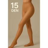 Düven Kadın Ten Rengi Ince 15 Den Parlak Burunlu Külotlu Çorap - M