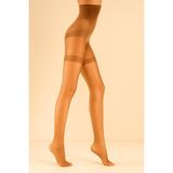 Düven Karın & Mide & ve Basen Toplayıcı Korse Etkili Body Control Bronz Parlak Korse Külotlu Çorap 15DEN - XL