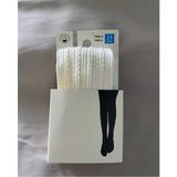 Düven Kız Çocuk Mevsimlik 80 Den Knit Ted Desenli Vanilya Külotlu Çorap ( Back To School )