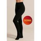 Düven Siyah Rengi Kadın Termal Külotlu Çorap Iç Yüzey Polar 150 Den Thermal Pantyhose - 3XL
