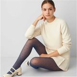 Düven Stil Model Gece Mavi Ince Külotlu Çorap - Style Pantyhose - XL
