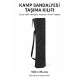 Düvenci Kamp Sandalyesi Taşıma Kılıfı, Antrasit 100 × 25 cm