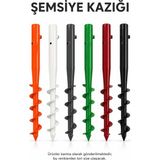 Düvenci Şemsiye Sabitleme Demir Kazık, 30 mm çap - yok - Renkli
