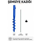 Düvenci Şemsiye Sabitleme Kazığı Mavi Renk 46 cm - yok