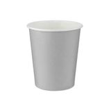DÜVENCİ TİCARET 8'li Karton Bardak, Gümüş, 8 oz, 8 cm Çapı, 9 cm Yüksekliği
