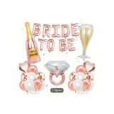 DÜVENCİ TİCARET BEKARLIĞA VEDA ROSE GOLD BRIDE TO BE BALON KUTLAMA PARTİ SET