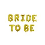 DÜVENCİ TİCARET Bride To Be Folyo Balon, 40 cm, Altın