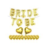 DÜVENCİ TİCARET Bride To Be Folyo Balon Seti, Altın, Bekarlığa Veda