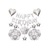 DÜVENCİ TİCARET Çıtıpıtıstore Lüks Kral Taçlı Happy Bırthday Doğum Günü Balon Set