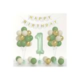 DÜVENCİ TİCARET KÜF YEŞİLLİ BALON ZİNCİR SET