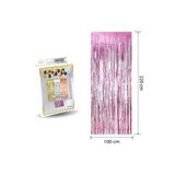 DÜVENCİ TİCARET Lüks Kapı Perdesi Pembe 100*220 Cm M159