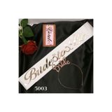 Duvenci Ticaret Metal Bride Taç Kuşak Bekarliğa Veda Partisi Seti, Pembe Rose Silver