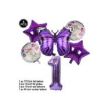 DÜVENCİ TİCARET MOR KELEBEK MOR RAKAM FOLYO BALON SET