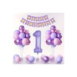 DÜVENCİ TİCARET MOR RAKAMLI 1 YAŞ BALON SET