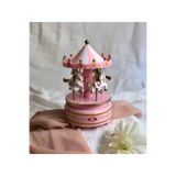 DÜVENCİ TİCARET Nostaljik Atlı Karınca Müzik Kutusu, Pembe, 16 cm x 11 cm