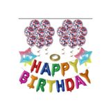 DÜVENCİ TİCARET ŞEFFAF BALONLU HAPPY BIRTHDAY FOLYO BALON SET